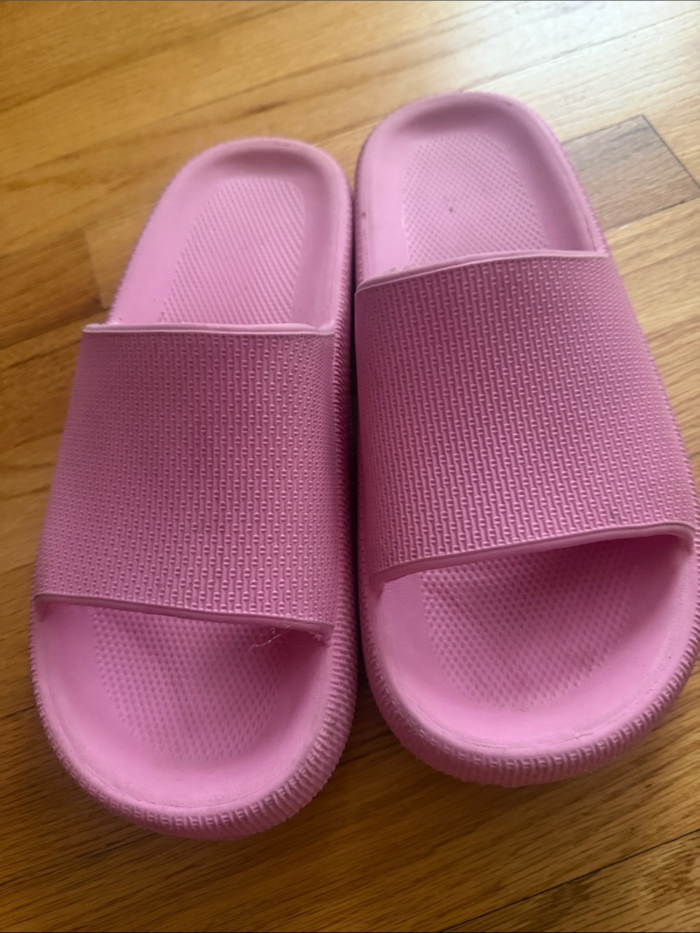 Pink Slide Sandals - Single Strap Casual Slides